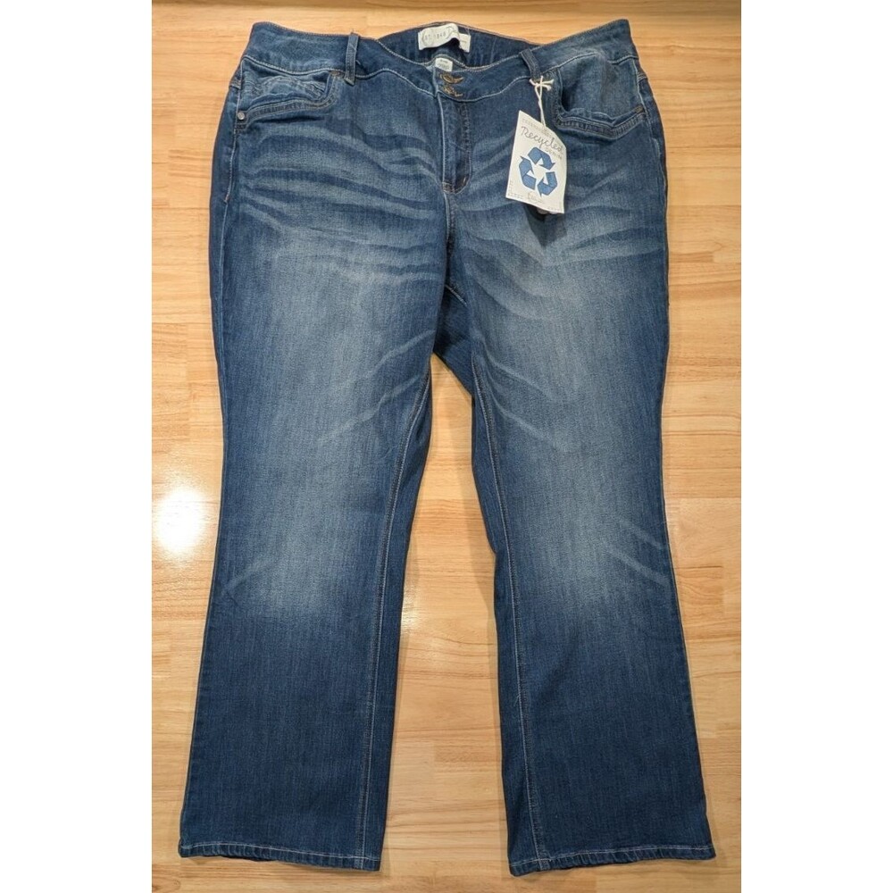 Cato Jeans Women 20WP 40x31 Hi-Rise Shape Enhancing Demim Blend Blue NWT